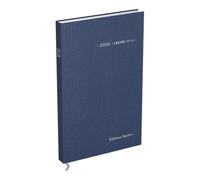 Agenda Lecas Carre Euros Cents Edition Limitée 14x22 1 Jour par Page 2026 Bleu