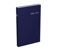Agenda LECAS Civil Carré Travers Année 2026 2 jours/page Format 14x22 cm Couverture Rigide Noire