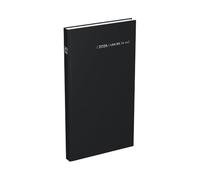 Agenda LECAS Civil Comptoir Euros-Centimes Année 2026 Journalier Format 15x27 cm Couverture Rigide Noire
