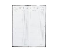 Agenda Long 1j Euros Et Cents Noir