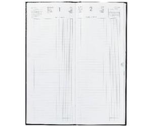 Agenda Long 1j Euros Et Cents Noir G