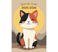 Agenda Maestra 2025/2026: Elegante Pianificatore settimanale per gli amanti dei gatti | Regalo Maestre maestro insegnante.