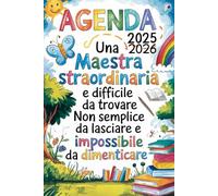 AGENDA MAESTRA 2025 2026: Elegante Pianificatore Settimanale | Regali Maestre