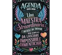 AGENDA MAESTRA 2025 2026: Verticale Con Orari 07:00 To 20:00 | Regalo Maestre Fine Anno