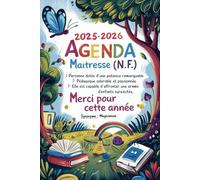Agenda Maitresse 2025 2026: Cadeau Maitresse D'école Fin D'année