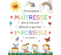 Agenda Maitresse 2025 2026: Cadeaux maitresse d ecole fin d annee | planificateur mensuel et semainier | carnet de bord enseignant