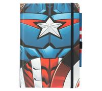 Agenda Marvel Captain America Premium avec stylo uniforme A5 Grupo Erik
