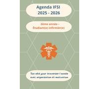 Agenda Mémo IFSI 2025 - 2026 : 2ème année - Étudiant(e) infirmier(ère) - Modèle "Alvéoles" Vert Pistache: Ton compagnon 2-en-1 pour organiser ta 2e ... affiner tes gestes et gagner en assurance.