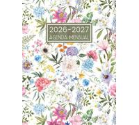 Agenda Mensual 2026-2027: Planificador Organizador por Dos Años de Enero 26 a Diciembre 27 - 1 Mes para 2 Páginas || Calendario de 24 Meses - Formato Grande