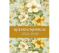 Agenda Mensual 2026-2030: 5 Años Planificador de Enero 2026 a Diciembre 2030 |1 Mes para 2 Páginas | 60 Meses Calendario Organizador | Formato Grande