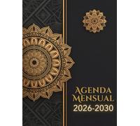 Agenda Mensual 2026-2030: Planificador 5 años Enero 2026 - Diciembre 2030, 60 Meses Diario Organizador A4, 165 Páginas.