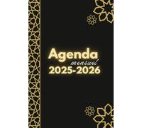 Agenda mensuel 2025-2026: Planificateur mensuel 24 mois| 2 Ans De Janvier 2025 A Décembre 2026 | organisateur Pratique Avec Planning Mensuel A5.