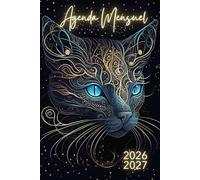 Agenda Mensuel 2026-2027: du Premier Janvier 2026 au 31 Décembre 2027 - 2 Ans - Format de Poche A5 - Couverture Mate thème Chat - Planning Mensuel - Organisation Personnelle et Professionnelle