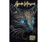 Agenda Mensuel 2026-2027: du Premier Janvier 2026 au 31 Décembre 2027 - 2 Ans - Format de Poche A5 - Couverture Mate thème Chat - Planning Mensuel - Organisation Personnelle et Professionnelle