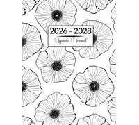 Agenda Mensuel 2026-2028: Trois ans, de janvier 2026 à décembre 2028, format A4