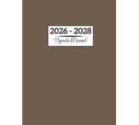 Agenda Mensuel 2026-2028: Trois ans, de janvier 2026 à décembre 2028, format A4