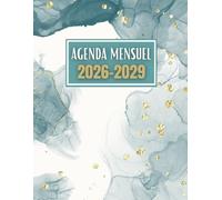 Agenda Mensuel 2026-2029 quatre ans: Planificateur 48 Mois, Du 1 janvier 2026 jusqu'a le 31 Décember 2029, |Théme: Simple |