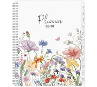 Agenda mensuel 2026-2030, A4, aquarelle