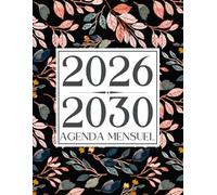 Agenda Mensuel 2026-2030 cinq ans: Planificateur Mensuel de 60 Mois - de Janvier au Décembre, 1 Mois sur 2 Pages, Format a4.
