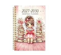 Agenda Mensuel 2027-2030 Couverture Thème Lecture Carnet D'Objectifs | Agenda Mensuel Académique Pour Étudiants Entrepreneurs Enseignants Freelances Consultants Cadres Maison École Appartement