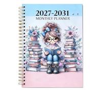 Agenda Mensuel 2027-2031, Carnet De Notes À A5 | Planificateur Annuel 2027 À 2031, 5.5x8.3 Pouces, Pour Enseignants, Étudiants, École, Bureau, Travail À Domicile, Agenda, Étu
