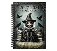 Agenda Mensuel 2027-2031, Carnet De Notes À A5 | Planificateur Annuel 2027 À 2031, 5.5x8.3 Pouces, Pour Enseignants, Étudiants, École, Bureau, Travail À Domicile, Agenda, Étu
