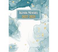 Agenda Mensuel 2027-2031 cinq ans: Planificateur 60 Mois, Du 1 janvier 2027 jusqu'a le 31 Décember 2031, |Théme: Simple |
