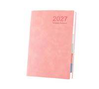 Agenda mensuel 2027 A5 avec couverture imperméable et écriture lisse | Planificateur hebdomadaire et mensuel 2027 pour l'école, le collège, le bureau, les études, les affaires