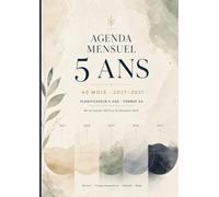 Agenda Mensuel 5 Ans A4 | 60 Mois + Vues Comparatives: Planificateur 5 Ans A4 | 60 Mois du 1er Janvier au 31 Décembre| 1 Mois / 2 Pages + 12 Vues ... | Objectifs, Contacts, Notes | Français