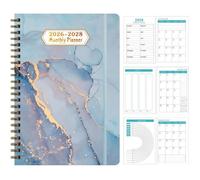 Agenda mensuel - DEMA - Calendrier intégré 2026-2028 - 36 mois de planification - Reliure spirale