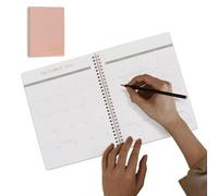 Agenda mensuel Organiseur De Planning Fluide Journal Check-list De Tâches | Calendrier Et Agenda Mensuel Portables Journal Concision Liste De Contrôle Des Tâches Pour Maison École Bureau Étudiant