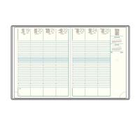 Agenda Mignon - 1 Recharge Agenda Semainier A27 - Format 21 x 27 cm - Janvier 2023 à Décembre 2023 - Reliure Cousue et Atlas