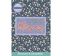 Agenda minceur 90 jours à compléter: Carnet de suivi alimentaire et régime pour femme - Repas, activités, objectifs, courbes et tableaux - Format XL - 192 Pages à remplir