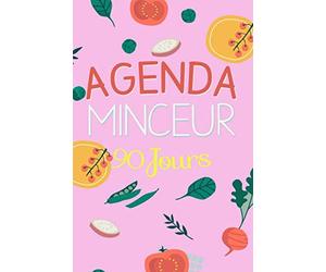 Agenda Minceur 90 Jours: Journal minceur à compléter, 15x22cm, rose, Gagnez en confiance, renforcez votre motivation