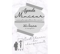 Agenda minceur avec planificateur de menus à remplir 365 jours: Journal alimentaire avec planificateur de menu pour 52 semaines et liste de course - format 15,24 x 22,86cm