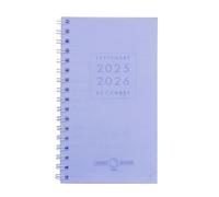 Agenda Moderne - 1 Agenda Semainier 16 Mois : Septembre 2025 à Décembre 2026 - Format 08 x 14 cm - Visuels Aléatoires - 5 Langages