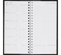 Agenda Moderne - 1 recharge pour agenda 7 + notes - de janvier 2026 à janvier 2027 - int 3501 - format 9 x 17 cm