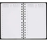 Agenda Moderne - 1 recharge pour agenda journalier de janvier 2026 à janvier 2027 - int 83 13 - format 8 x 13 cm - 2 semestres