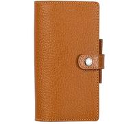 Agenda Moderne - Agenda - 2026 - INT 851 - MINI SEM - Semainier Horizontal - Multilingue - Pekari - Marron - 12 mois de janv à déc. - 6x14 cm - Cuir pleine fleur de porc - tranche dorée - à pression