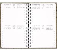 AGENDA MODERNE - INT 83.13/2-1 Recharge pour Agenda Bi-Journalier de Janvier 2026 à Décembre 2026 - Format 8 x 13 cm
