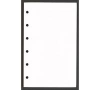 Agenda Moderne - Recharge Organiseur - FEUILLES BLANCHES 0813 - 8,5x13 cm - tranche dorée