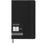 Agenda Moleskine 2025 - PRO, couverture rigide L, semainier, vertical, noir