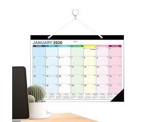 Agenda Mural 2026-2027 | Calendrier de Planification de Janvier 2026 à Juin 2027 | Design Convivial Accessoire De Planification Domestique Pour Entreprises Salles De Classe Hôtels Dortoirs