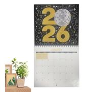 Agenda Mural 2026, Agenda Mensuel Peinture Strass, Décoratif Planner 12 Mois 2026 avec Stylo Applicateur pour Adultes Maison École Maman