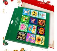Agenda Mural 2026 | Calendrier Mensuel avec Art de Peinture Strass,Décoratif Planner 12 Mois 2026 avec Stylo Applicateur pour Adultes Maison École Maman