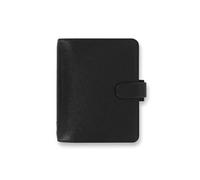 Agenda organiseur - FILOFAX - Saffiano - Format Pocket - Mécanisme d'anneaux 19mm - Noir