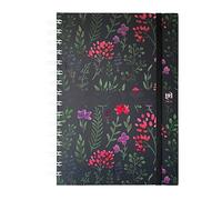 Agenda Flower - Année 2022 - 15 x 21 cm - Vert - Bleu canard - Oxford G