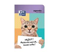 Agenda Oxford Funny Pets 12x18cm 1 jour par page 352 pages Sept 23-Sept 24 Chat