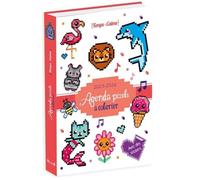 Agenda pixels à colorier 2025-2026 - Papeterie Jeunesse avec des stickers - À partir de 6 ans