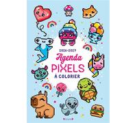 Agenda pixels à colorier 2026-2027 - Eugénie Varone - Grund - relié - Agenda